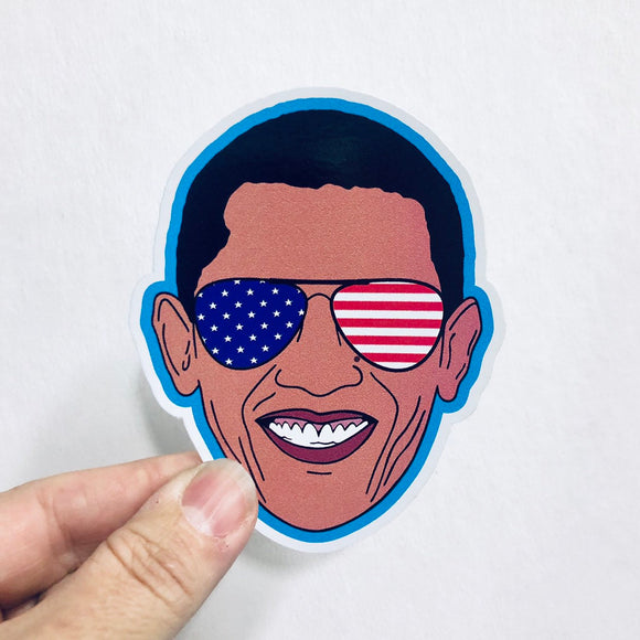 President Obama sunglasses sticker
