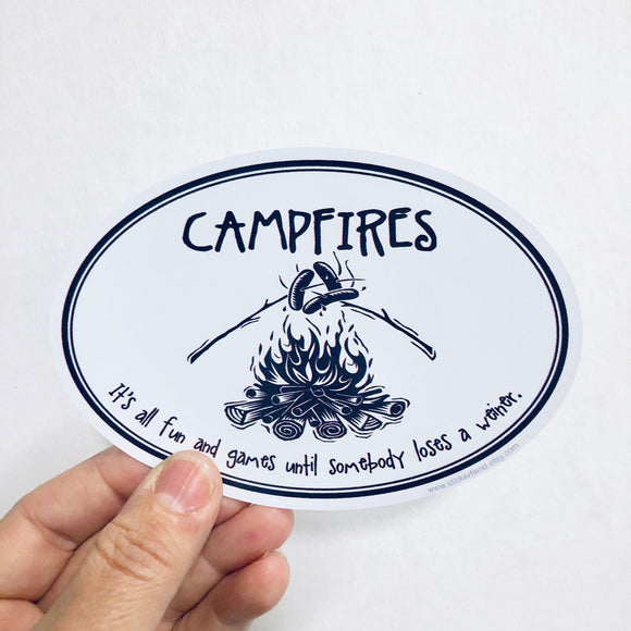 campfires fun and games sticker