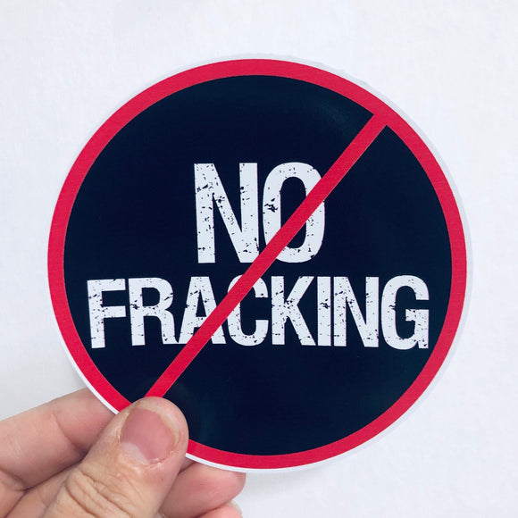 no fracking sticker