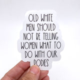 old white men sticker