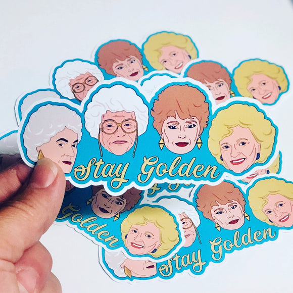 Stay Golden sticker