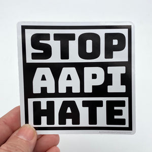 Stop AAPI hate sticker