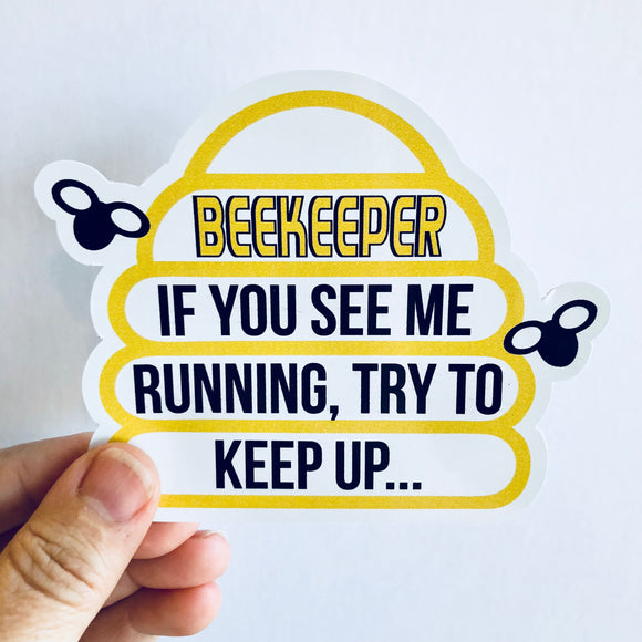 if you see me running sticker