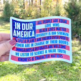 In our America sticker