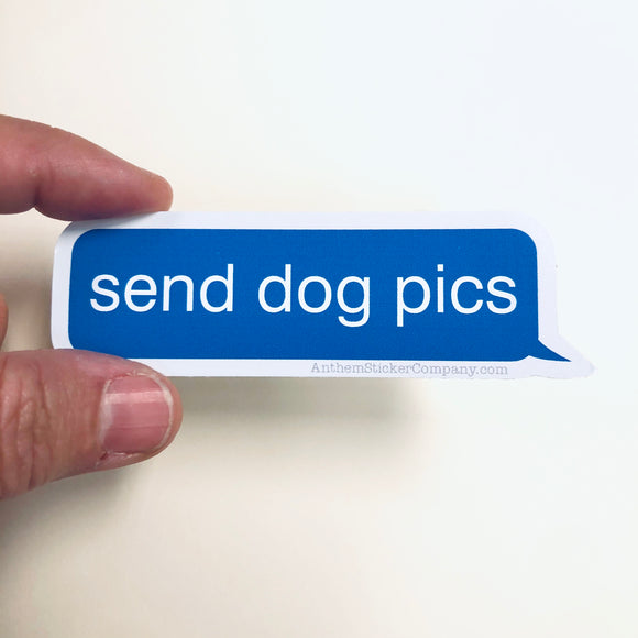 send dog pics sticker