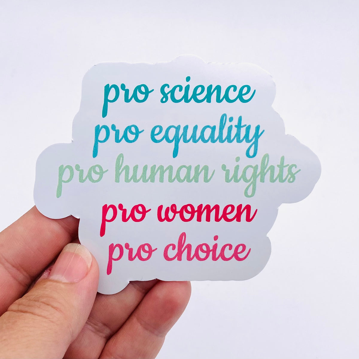 Pro Science Sign Pro science pro women bubble sticker – Anthem Sticker Company