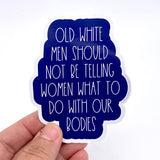 old white men sticker