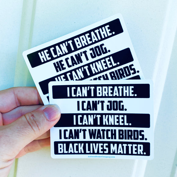 I can’t breathe sticker