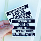 I can’t breathe sticker