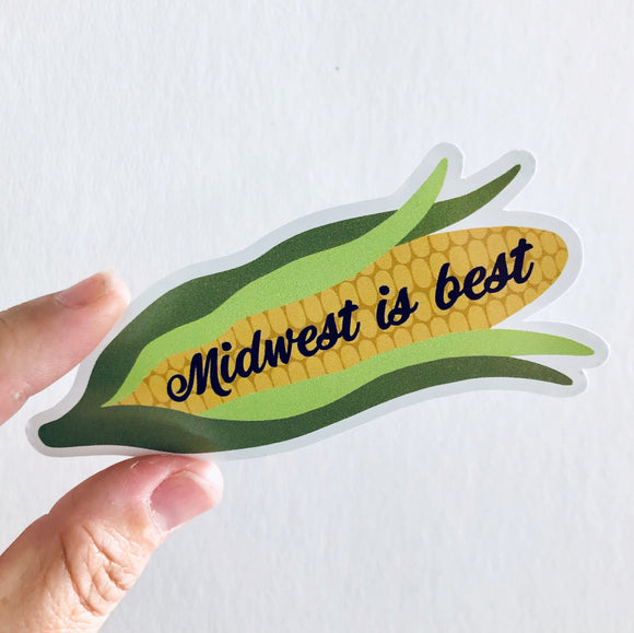 Midwest is best corn sticker