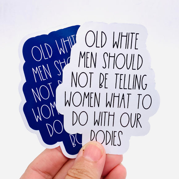 old white men sticker