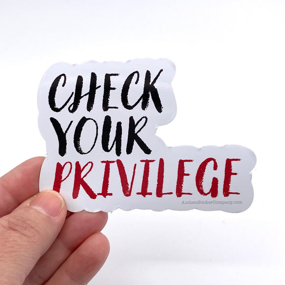 Check your privilege sticker