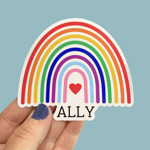 ally rainbow sticker