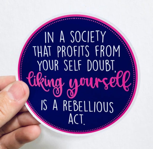 In a society that profits sticker