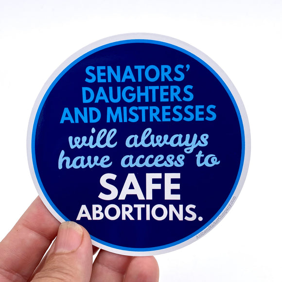 Senators’ daughters and mistresses sticker
