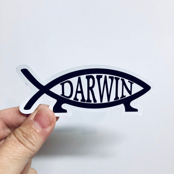 darwin fish sticker