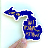 That woman from Michigan sticker