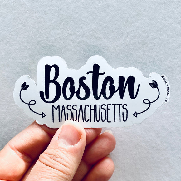 Boston, Massachusetts arrow sticker