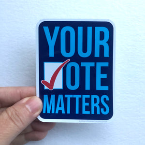 your vote matters sticker