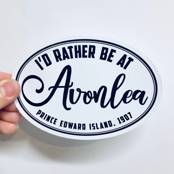I’d rather be at Avonlea sticker