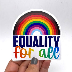 equality for all rainbow sticker