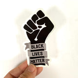 Black lives matter fist sticker