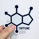 caffeine molecule sticker