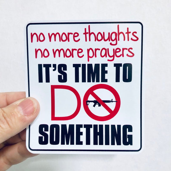 No more thoughts sticker