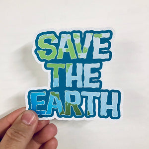 save the earth sticker