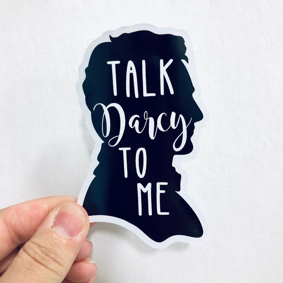 talk Darcy to me sticker