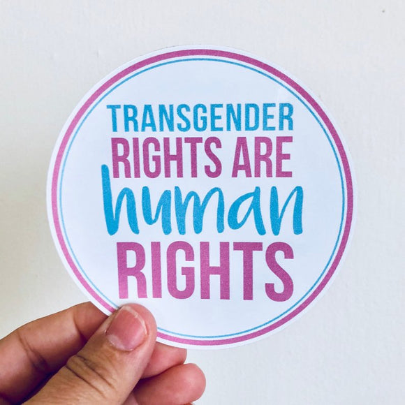 transgender rights are human rights sticker